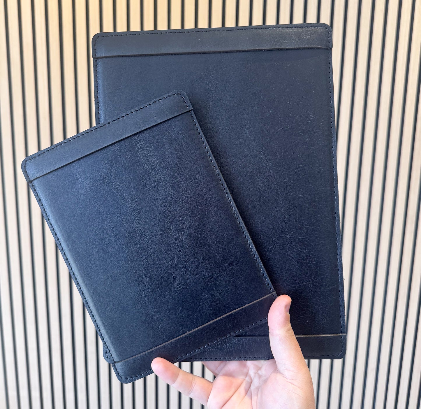 One Pager Leather Menu Board