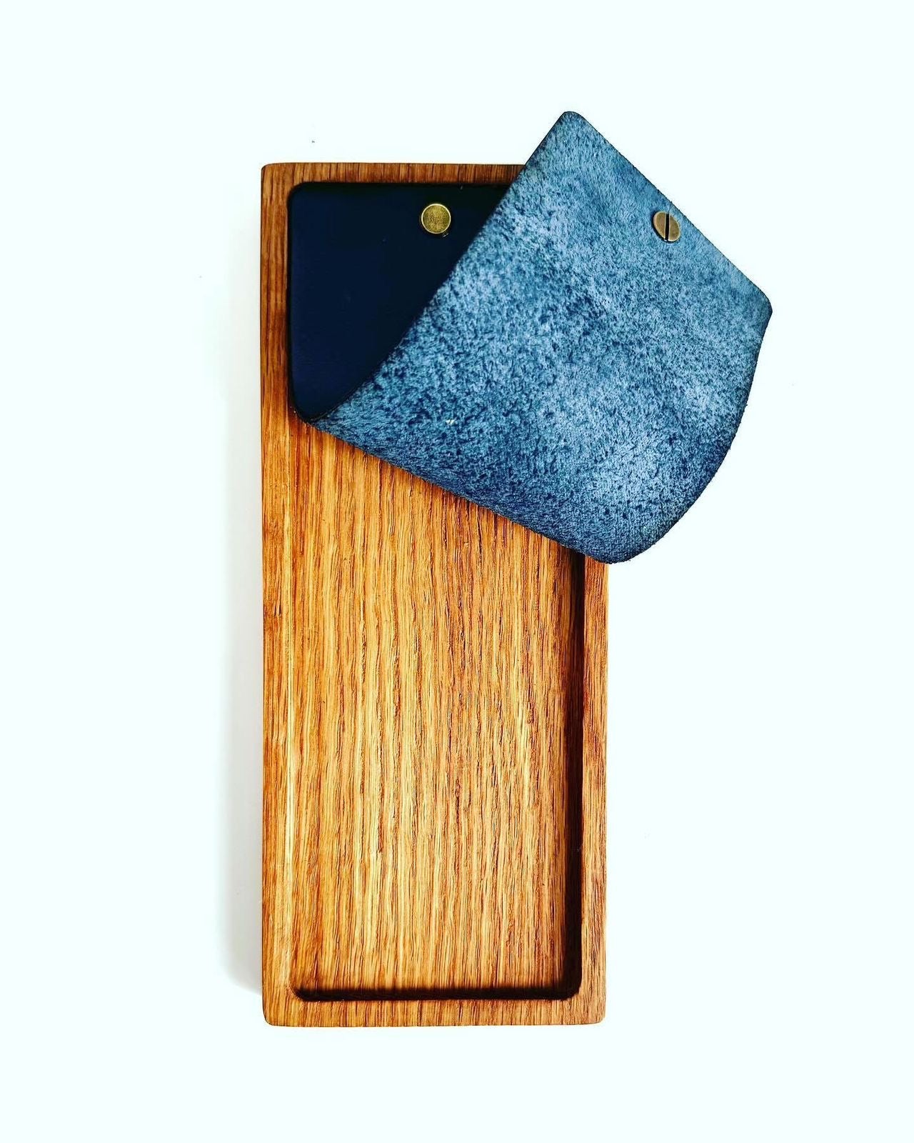 Bill folder - Wood and Leather