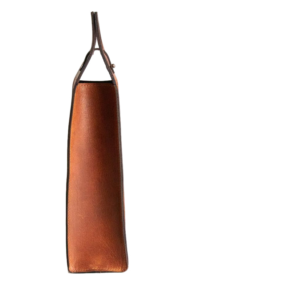 Leather wine carrier  - Single bottle