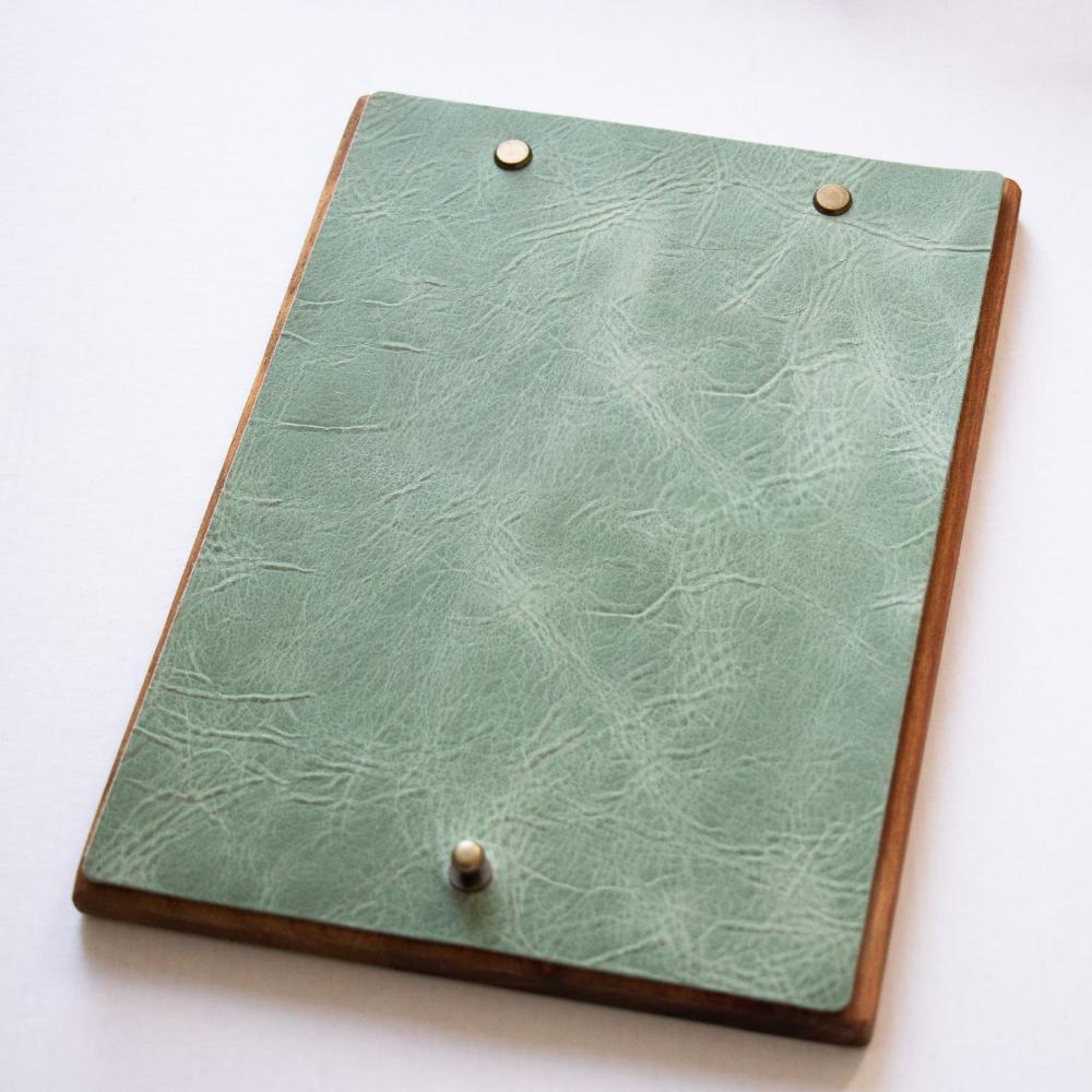 A5 Menu cover - Sage green