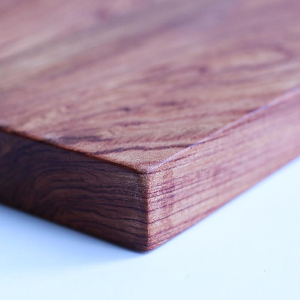 Cutting board - Rosewood and leather