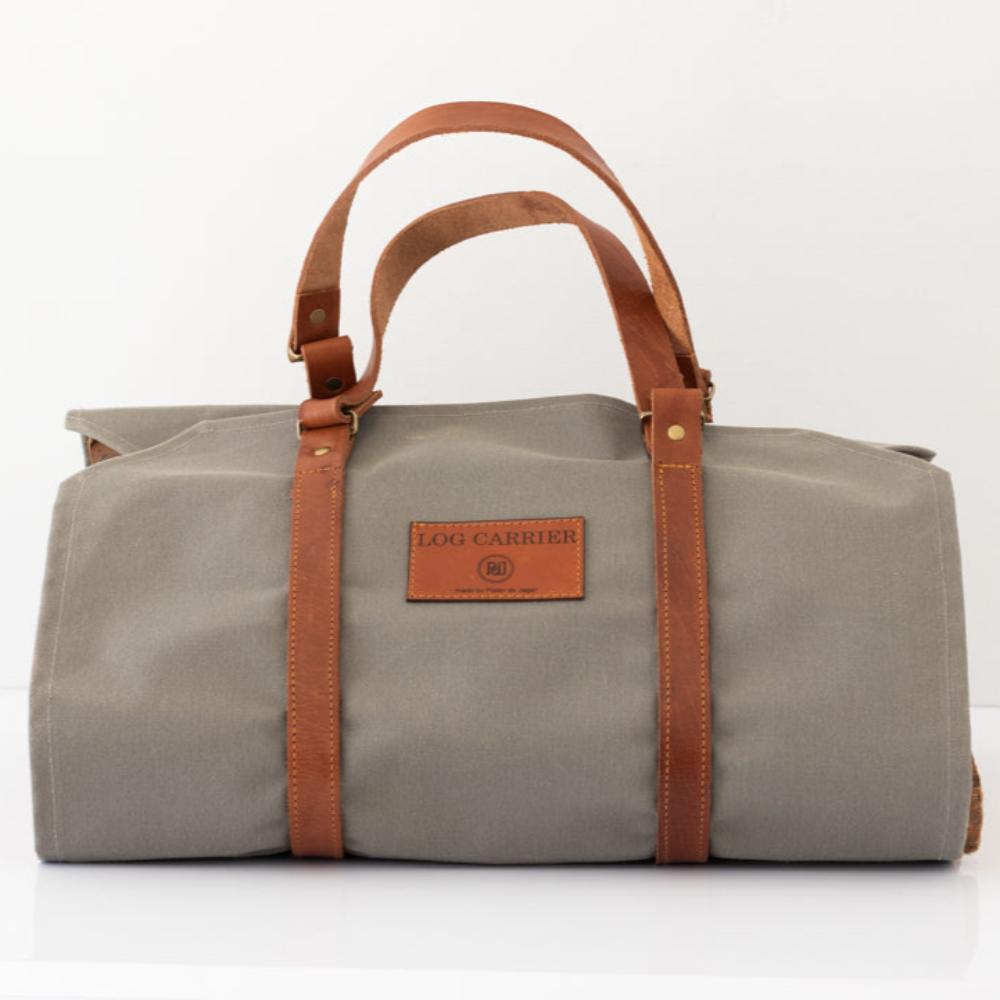 Log Carrier - Wax Coated Grey
