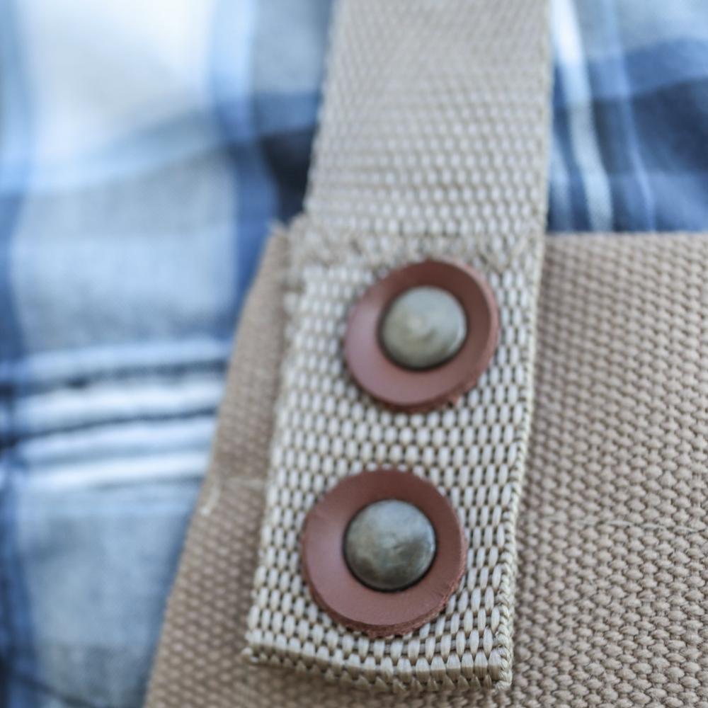 Canvas and Leather Apron - Beige