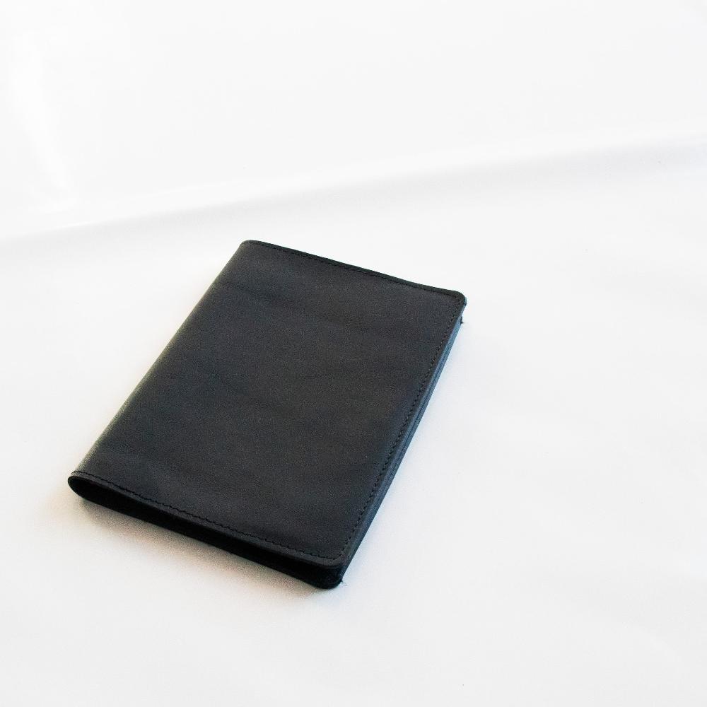 A5 Leather Notebook cover - Black