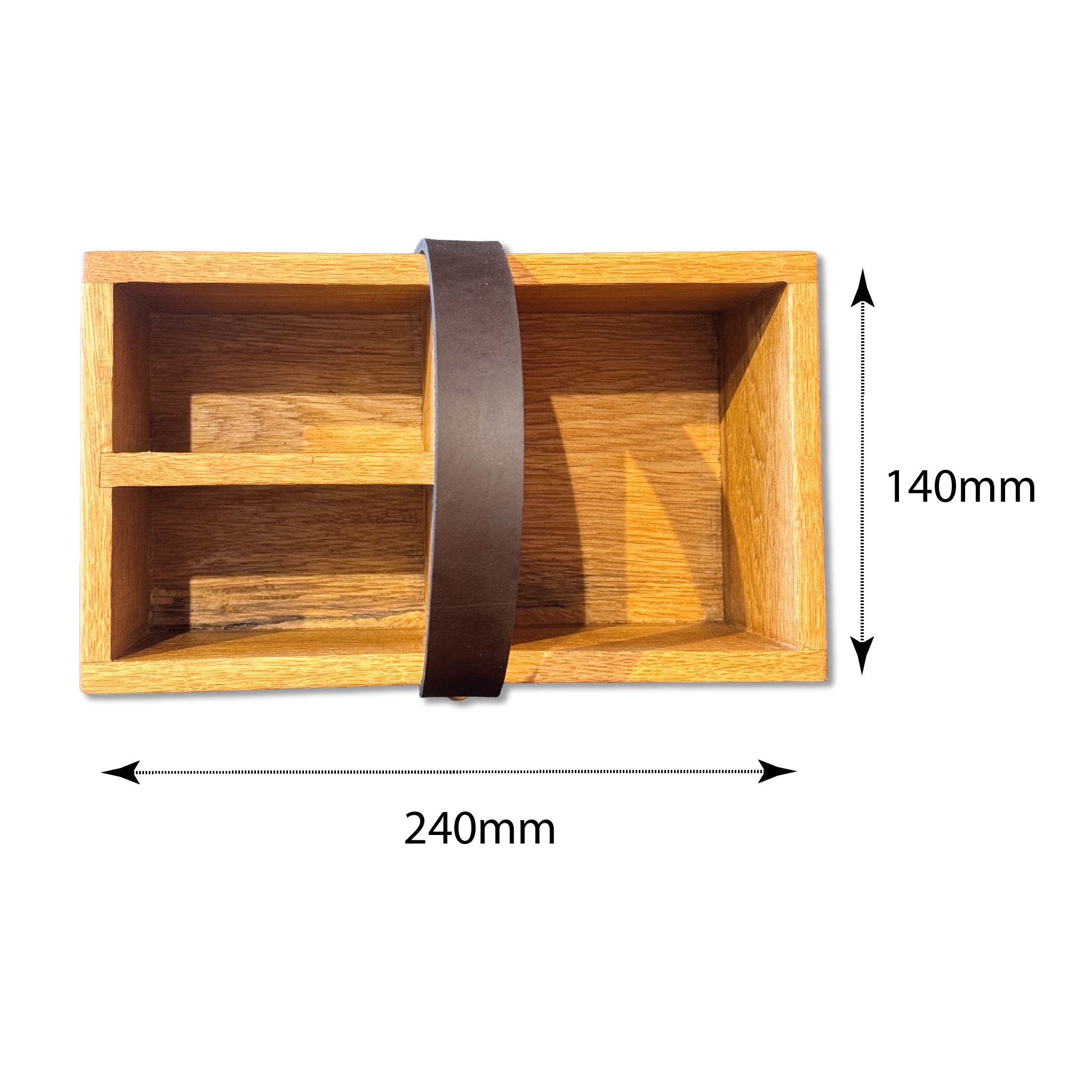Oak Cutlery / Condiment caddy