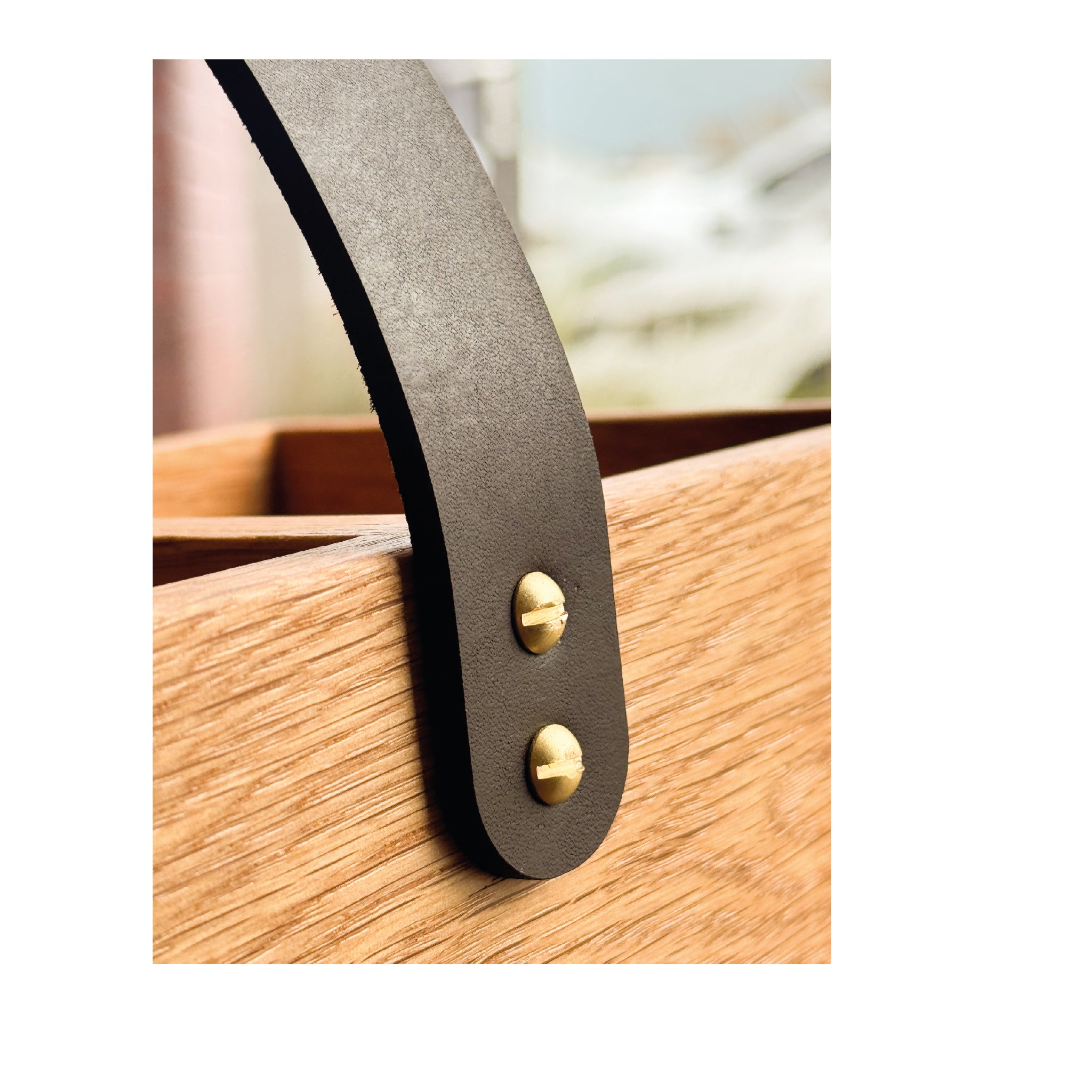 Oak Cutlery / Condiment caddy