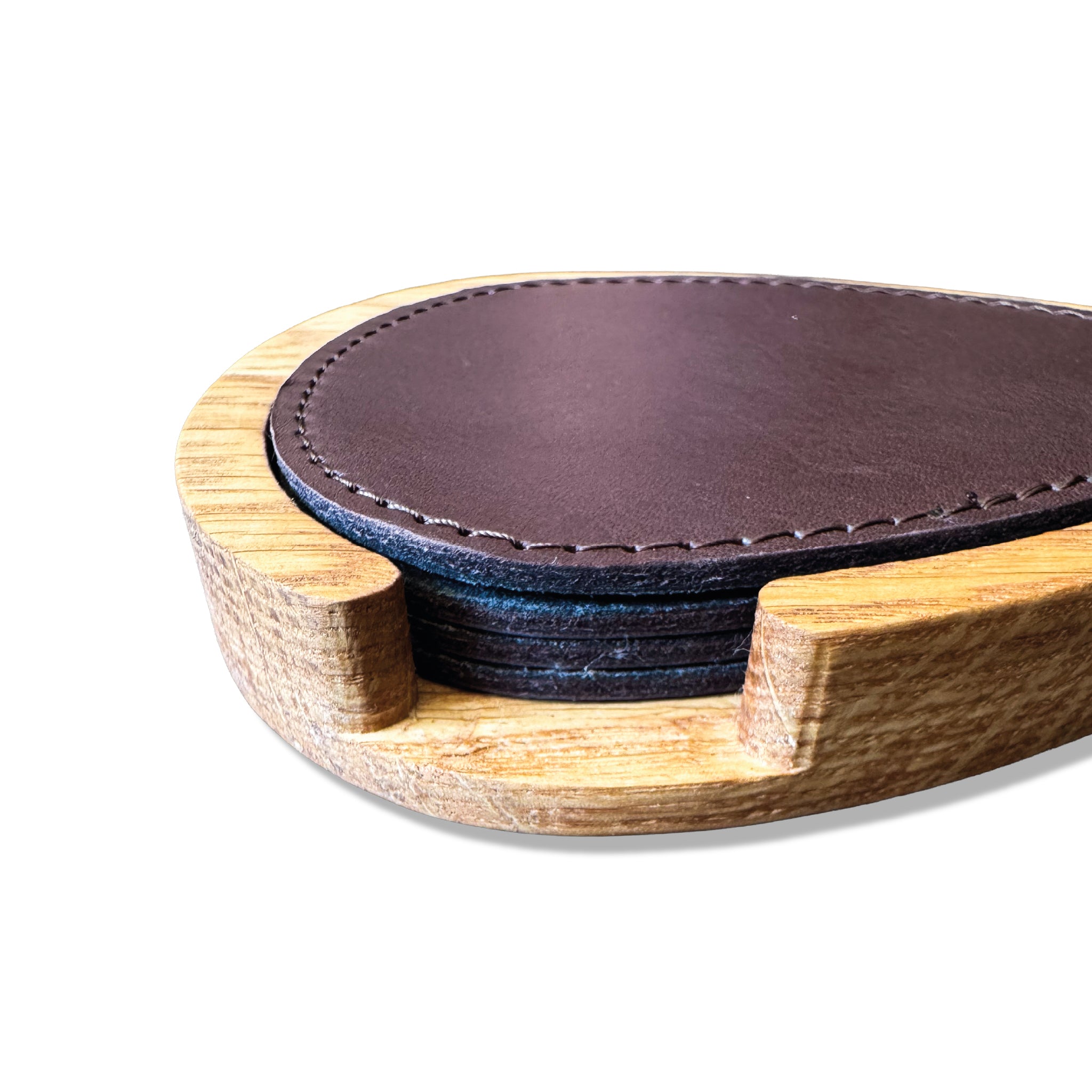 Leather Coasters - set of 4
