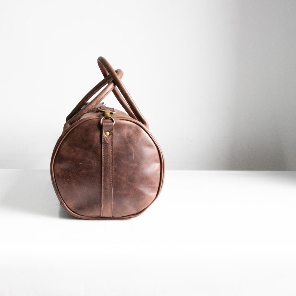 LEATHER DUFFEL BAG