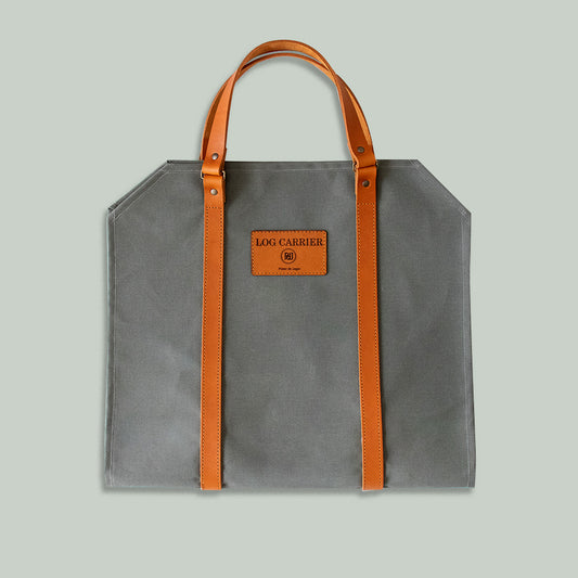 Log Carrier -  Wax Coated Grey