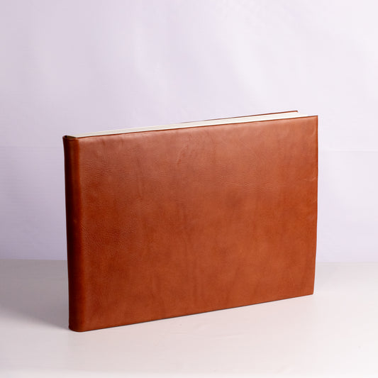 Leather Guest book - A3 Landscape