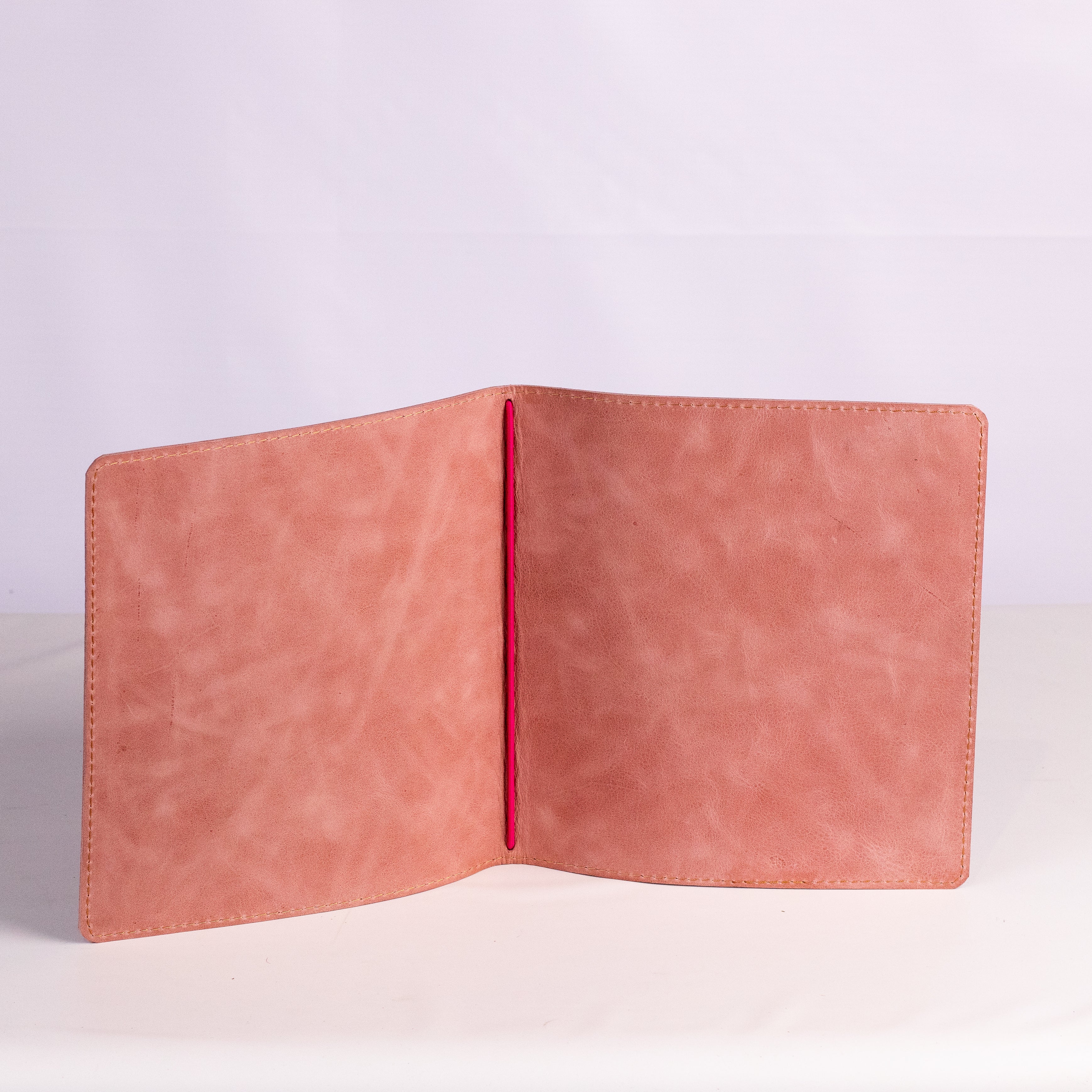 Leather menu cover - A5 Square with elastic