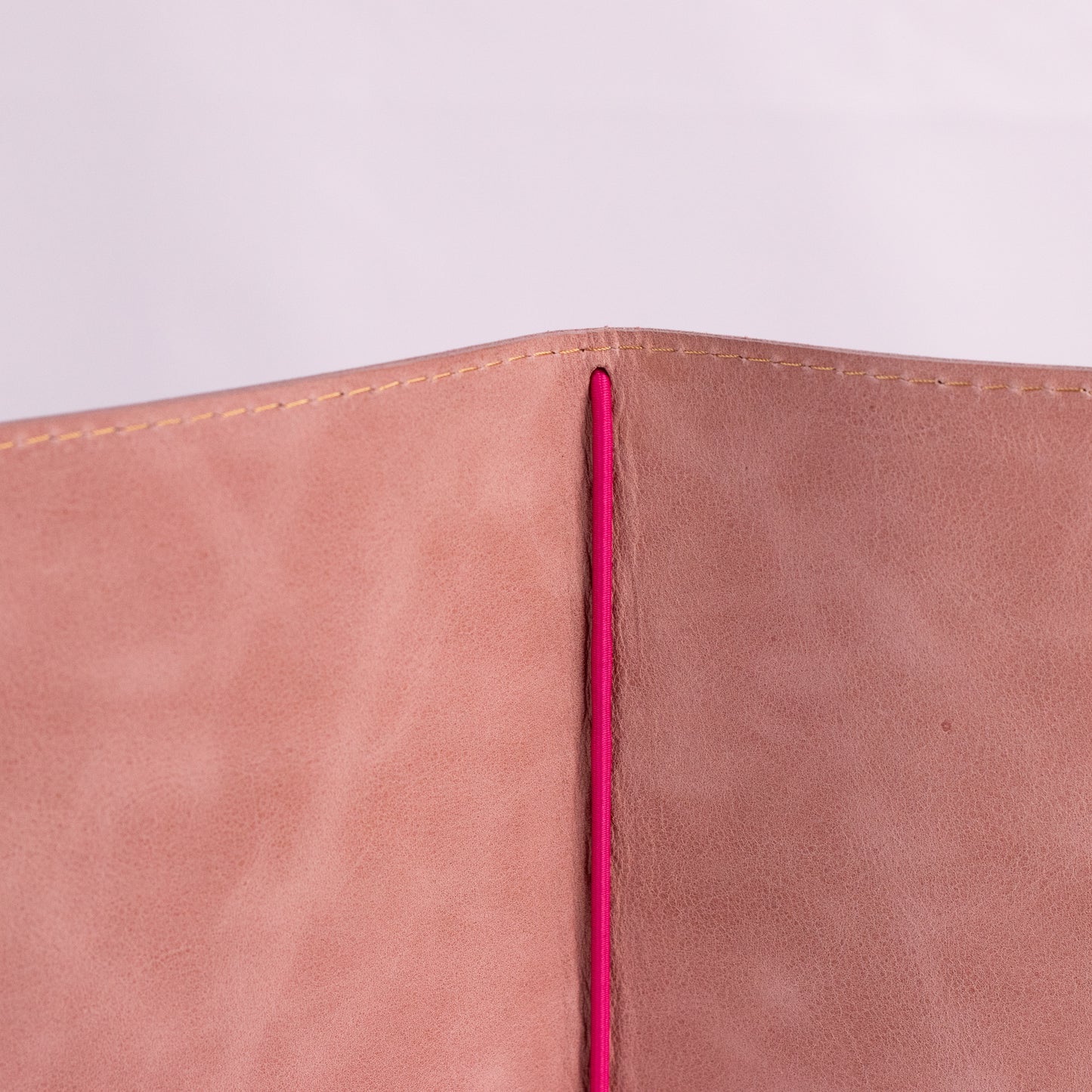 Leather menu cover - A5 Square with elastic
