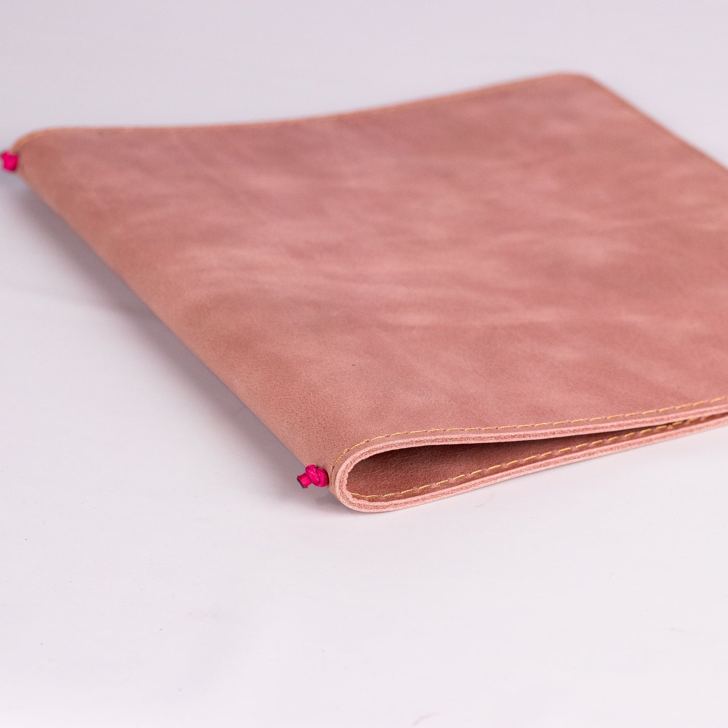 Leather menu cover - A5 Square with elastic