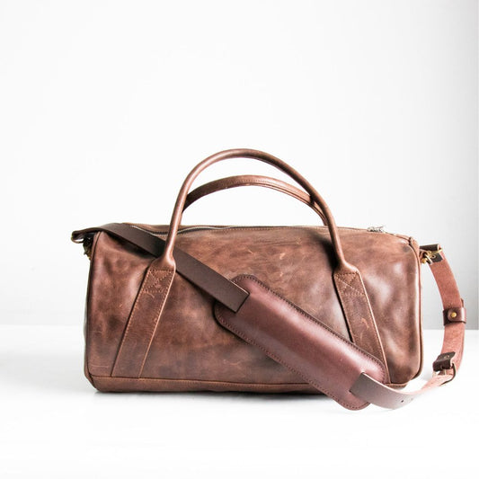 LEATHER DUFFEL BAG