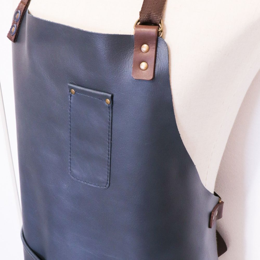 Leather Apron - Navy