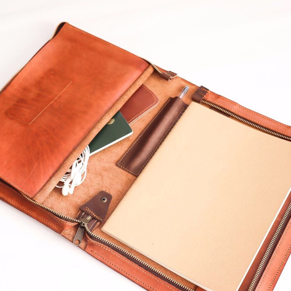 Leather Notebook Cover A4