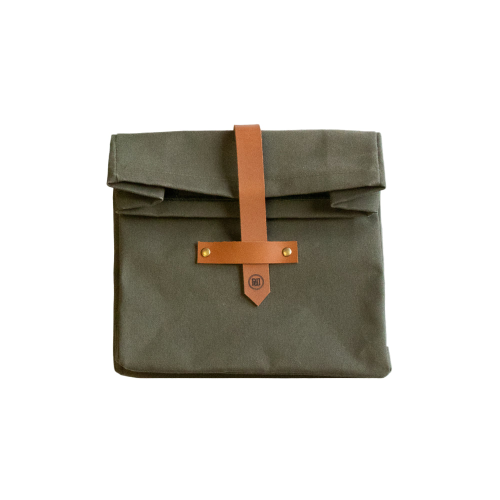Canvas and Leather Lunch bag