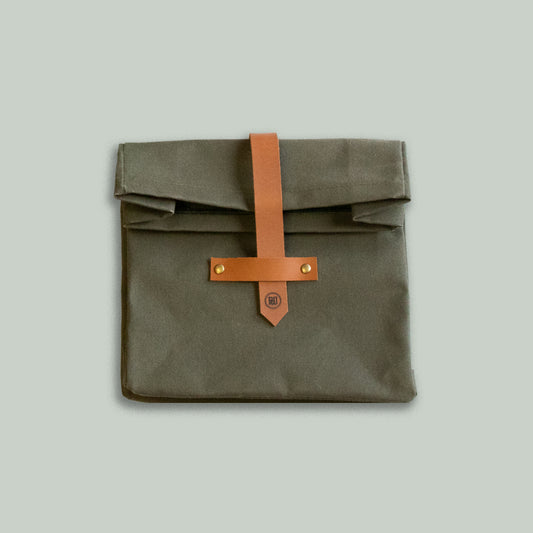 Canvas and Leather Lunch bag