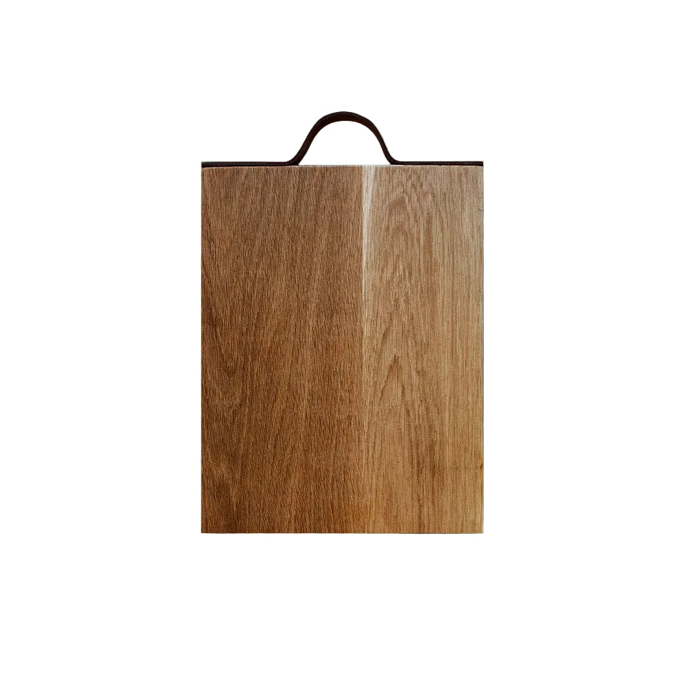 Cutting Board- Oak and Leather