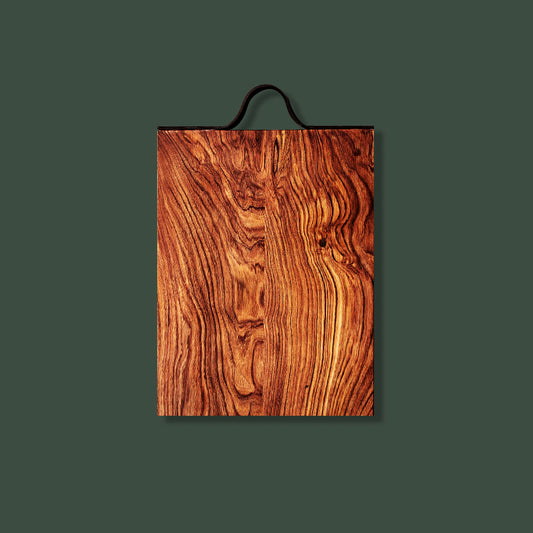 Cutting board - Rosewood and leather