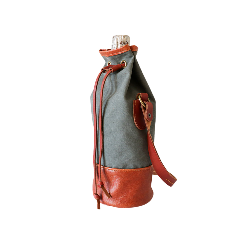 Single Bottle Wine Bag - Grey