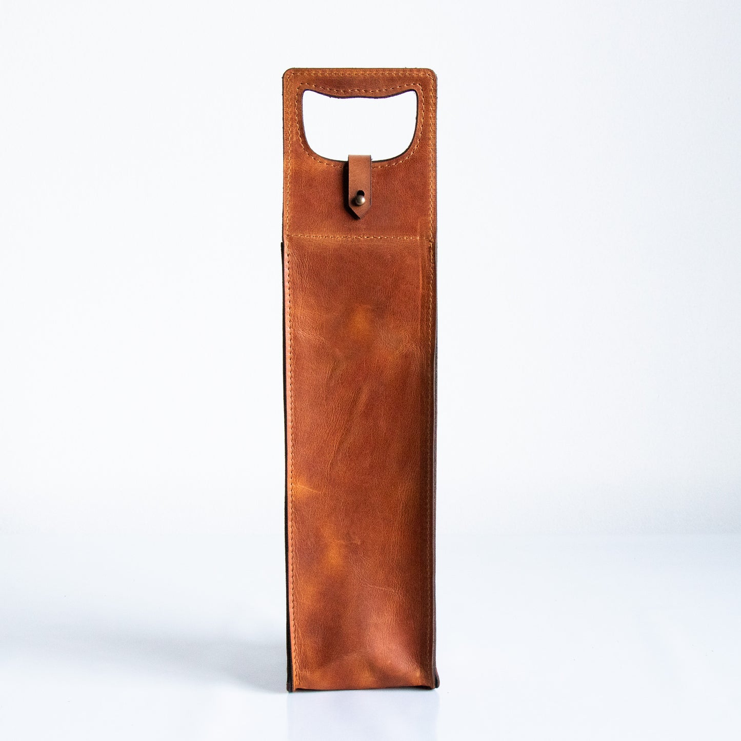 Leather wine carrier  - Single bottle