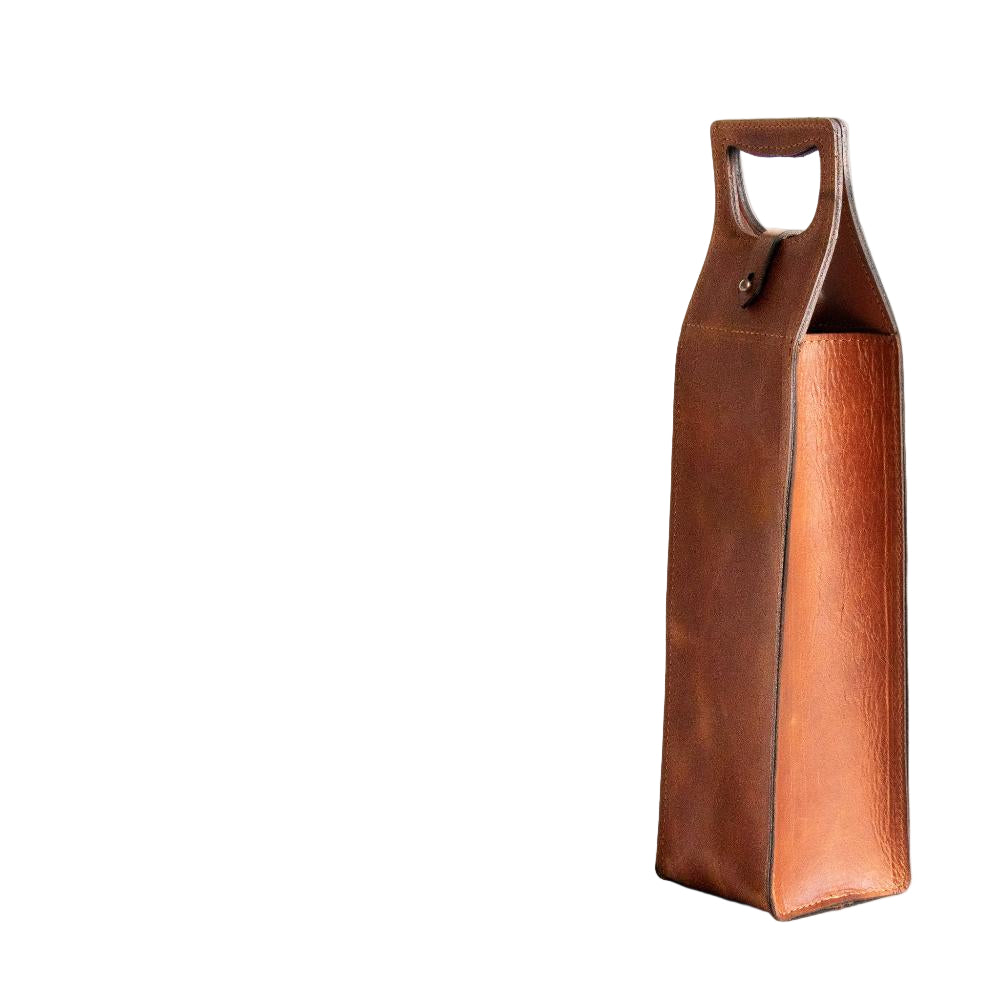 Leather Wine Carrier – Single Bottle