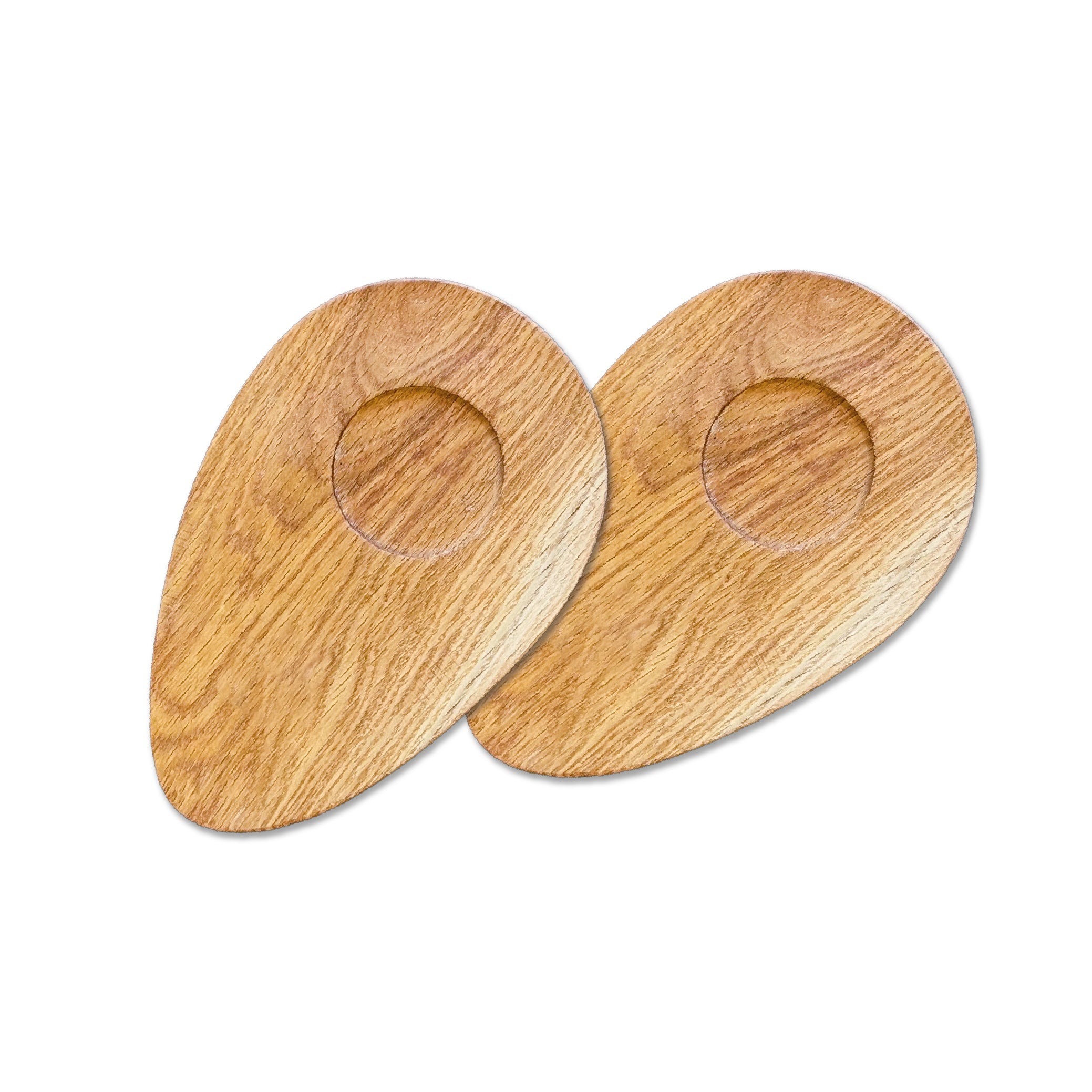 Wooden Saucers set of 2