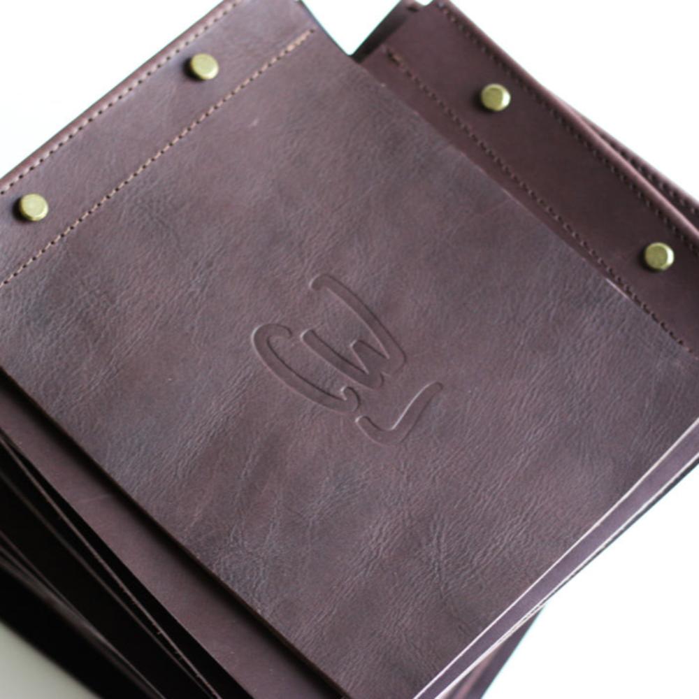 Leather Menu Cover - A5
