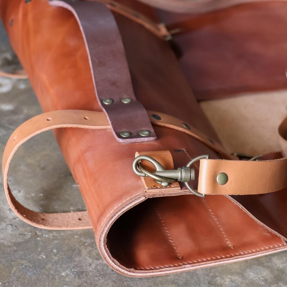 Leather knife bag - Tan