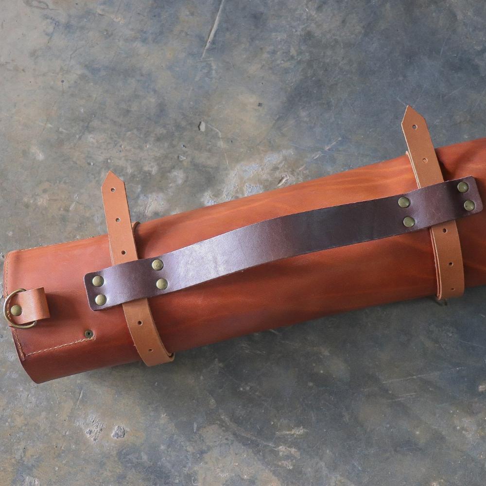 Leather knife bag - Tan