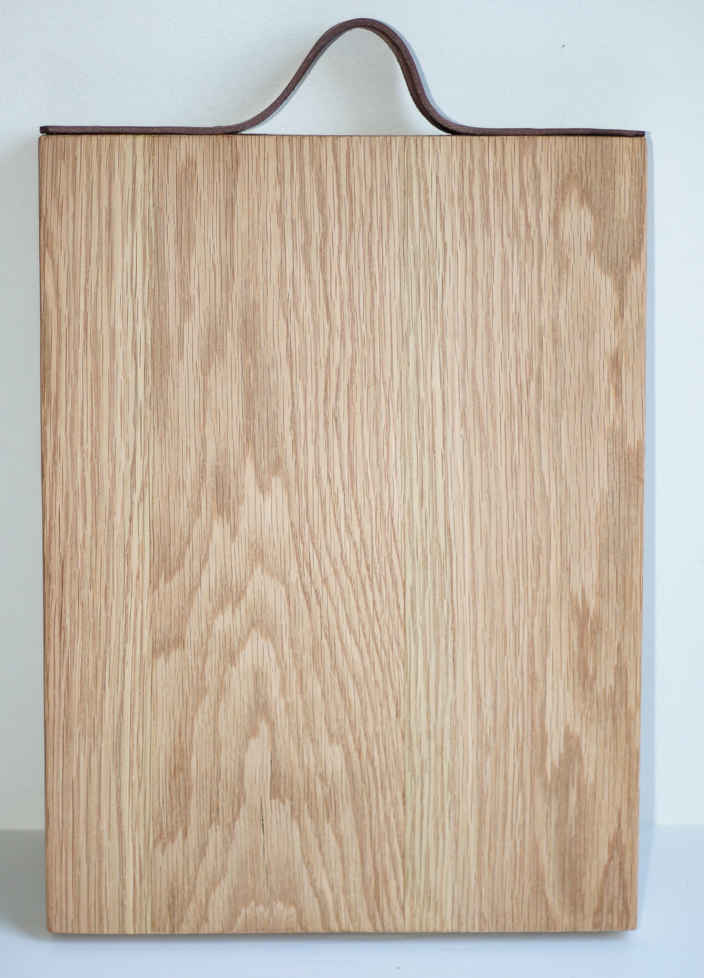 Cutting board- Oak and leather