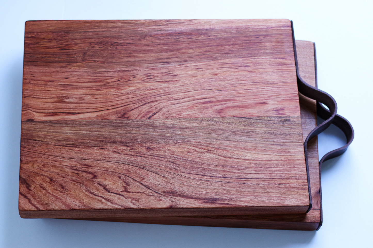 Cutting board - Rosewood and leather