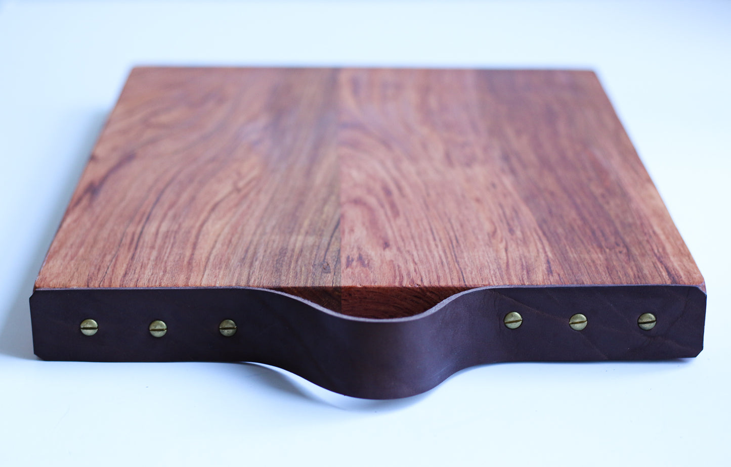 Cutting board - Rosewood and leather