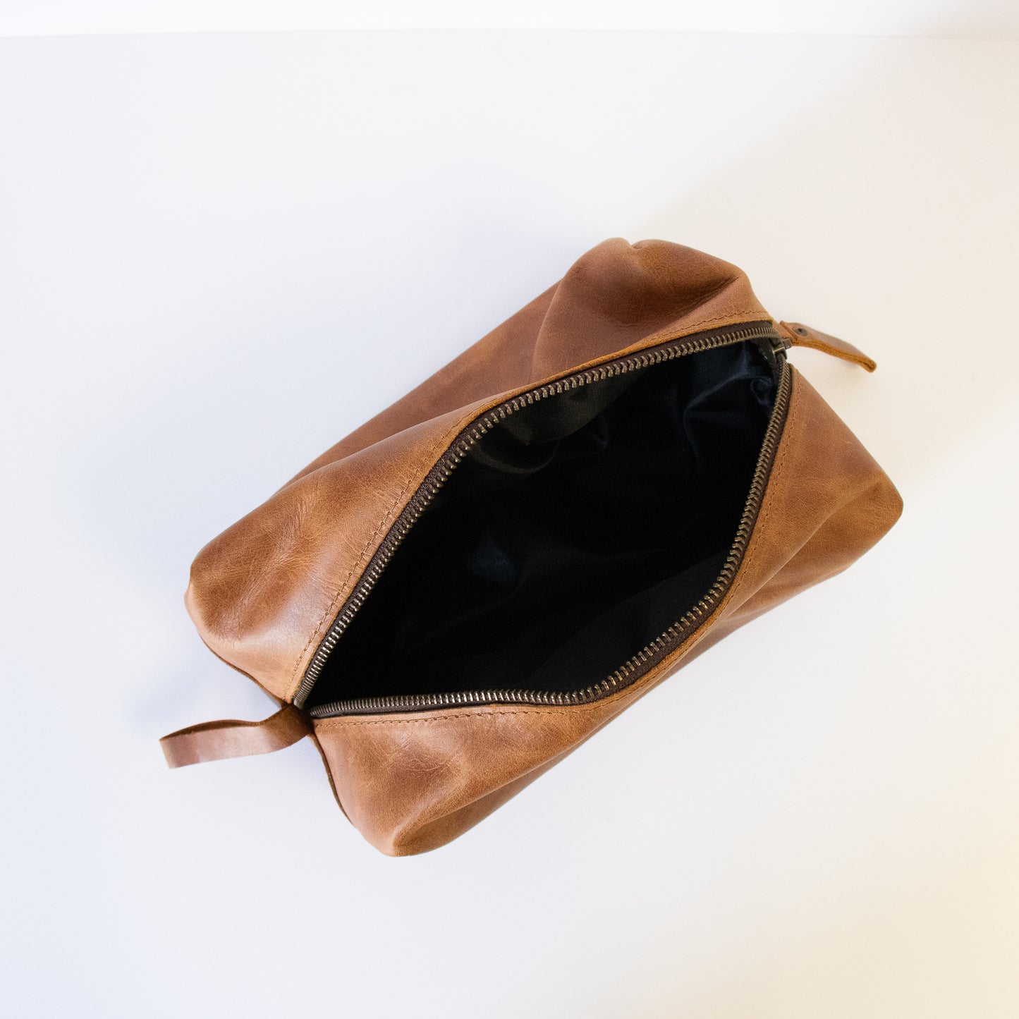 Leather toiletry bags