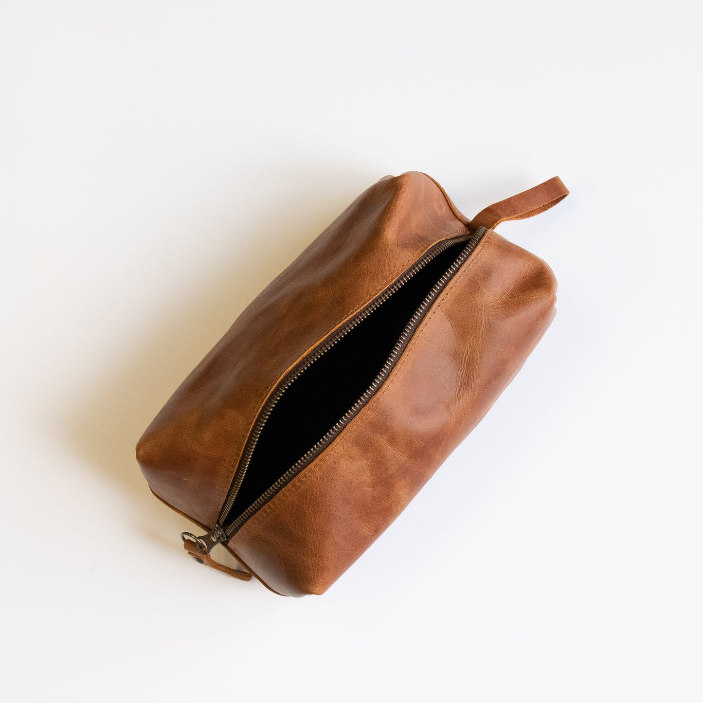 Leather toiletry bags