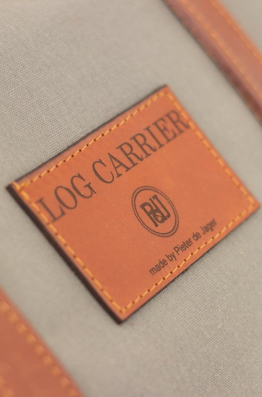 Log Carrier -  Wax Coated Grey