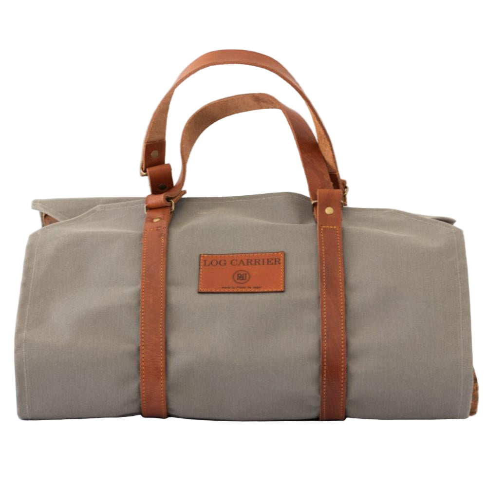 Log Carrier -  Wax Coated Grey