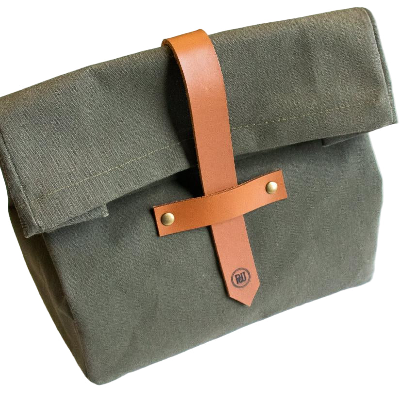 Canvas and Leather Lunch bag