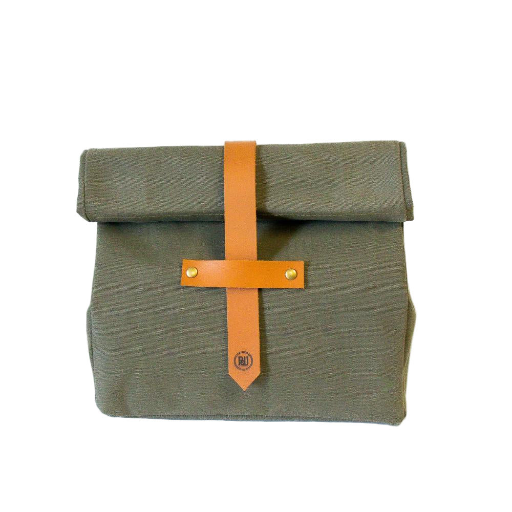 Canvas and Leather Lunch bag