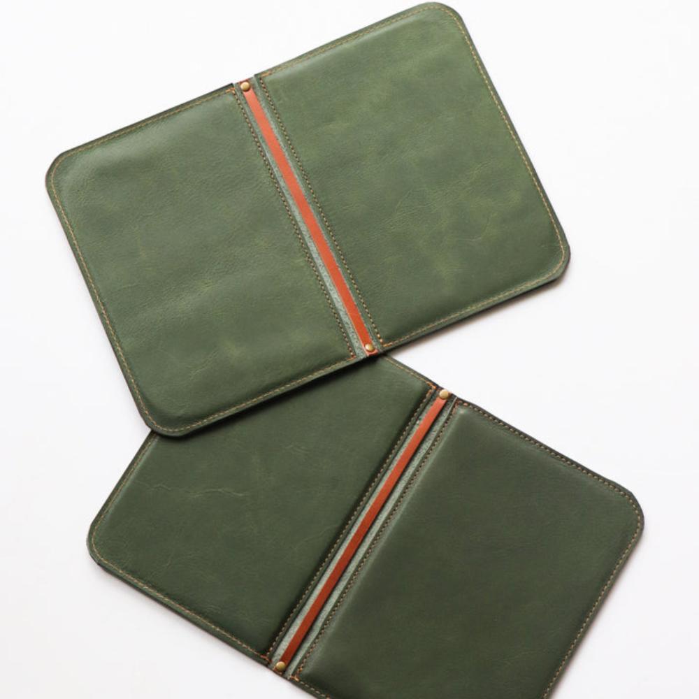 Leather Menu Cover with leather string