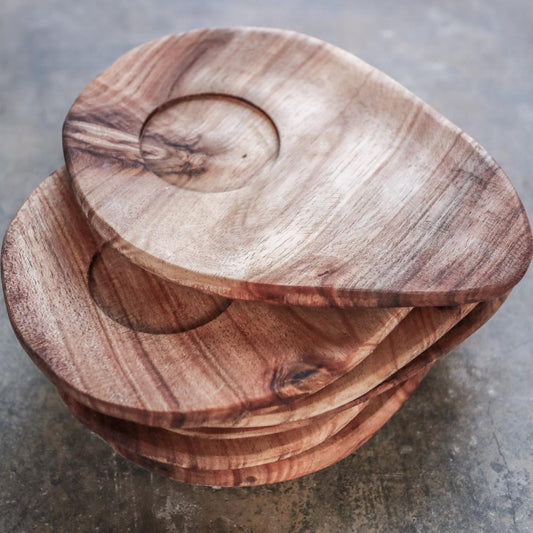 Wooden saucer