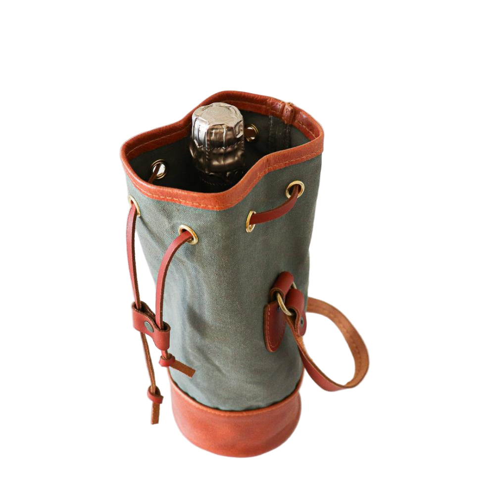 Single Bottle Wine Bag - Grey