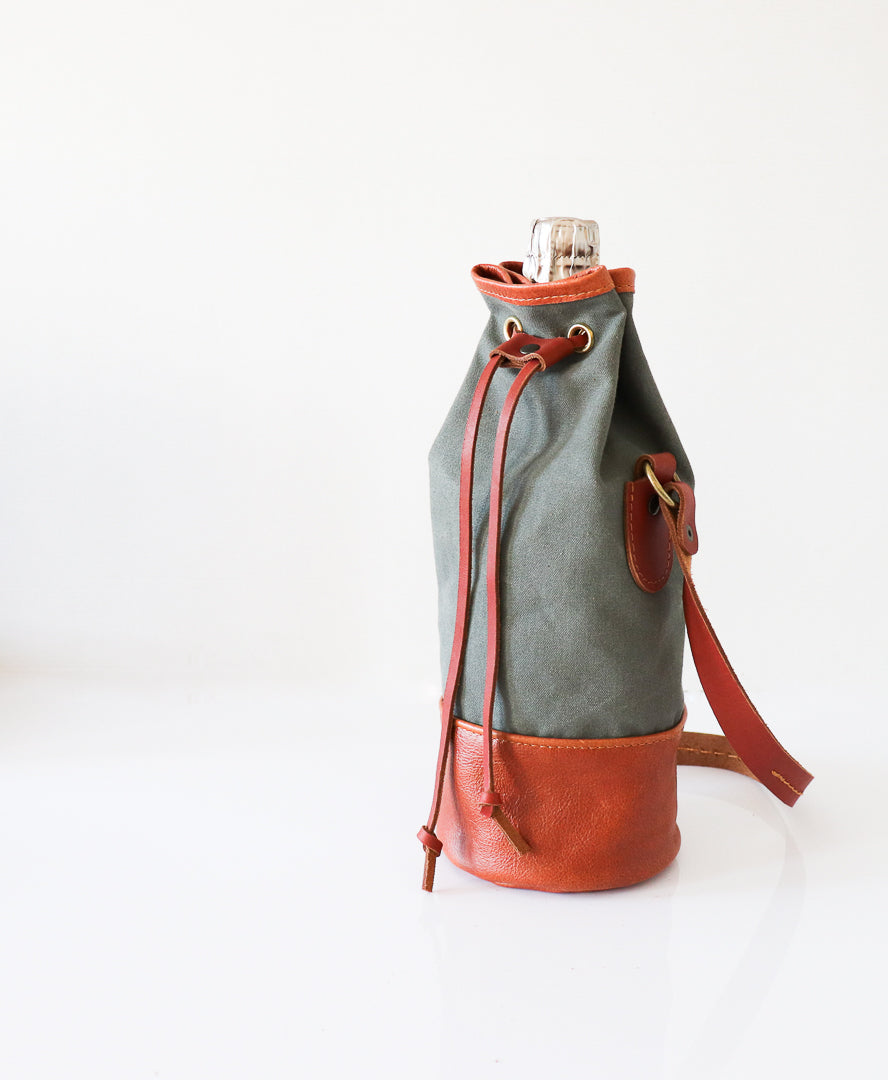 Wine Bag - Single bottle- Grey