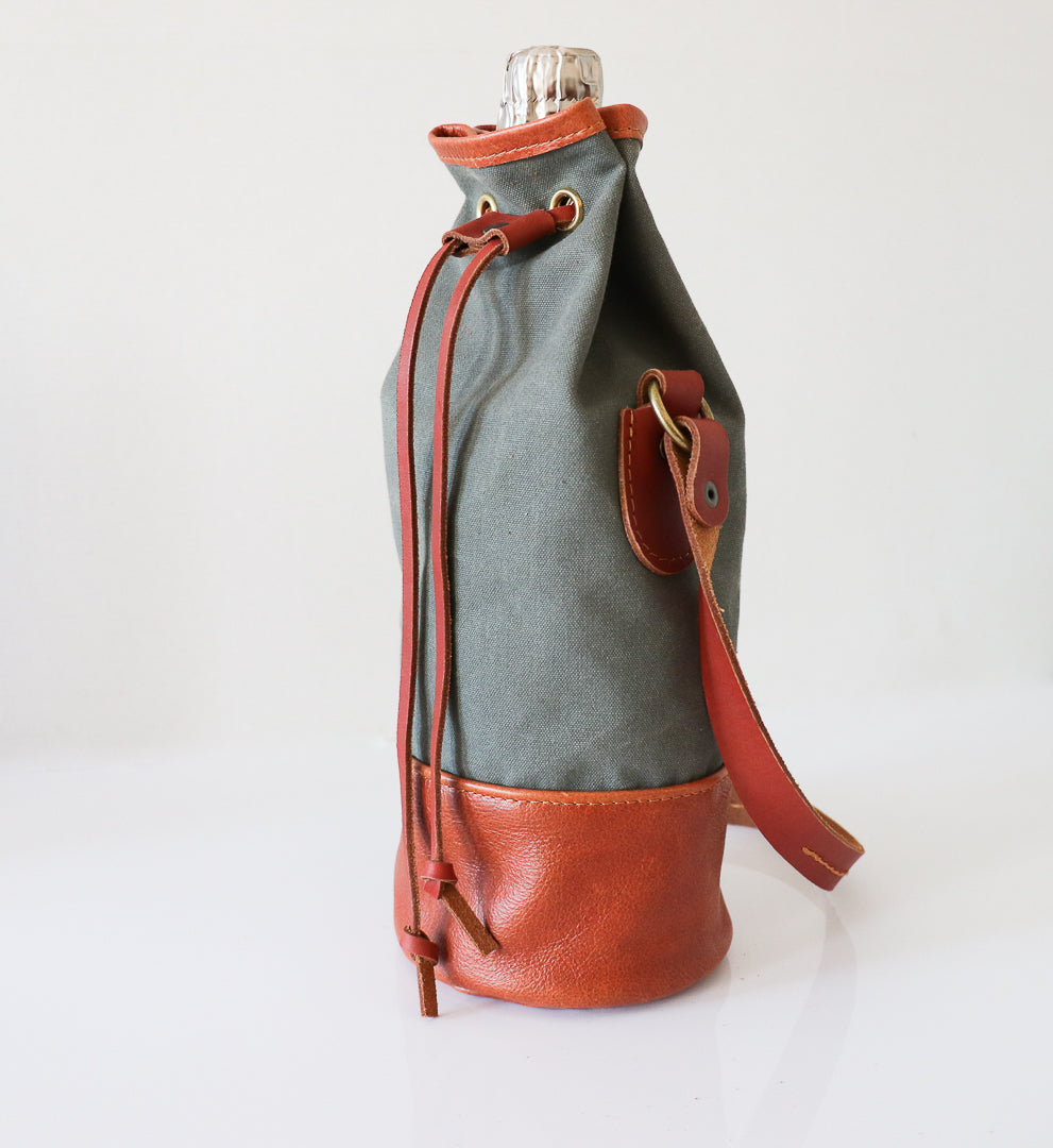 Wine Bag - Single bottle- Grey